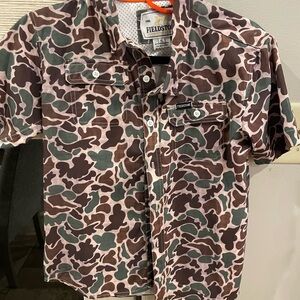 Fieldstone Kids Camouflage Button Down Shirt